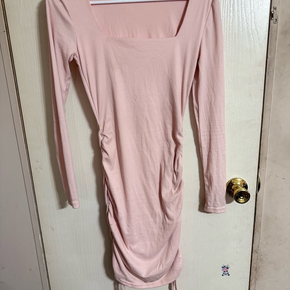 Justify Blush Long Sleeve Dress